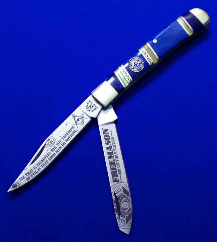 （现货）情侣鹤 共济会会员定制收藏版 双开绅士折刀